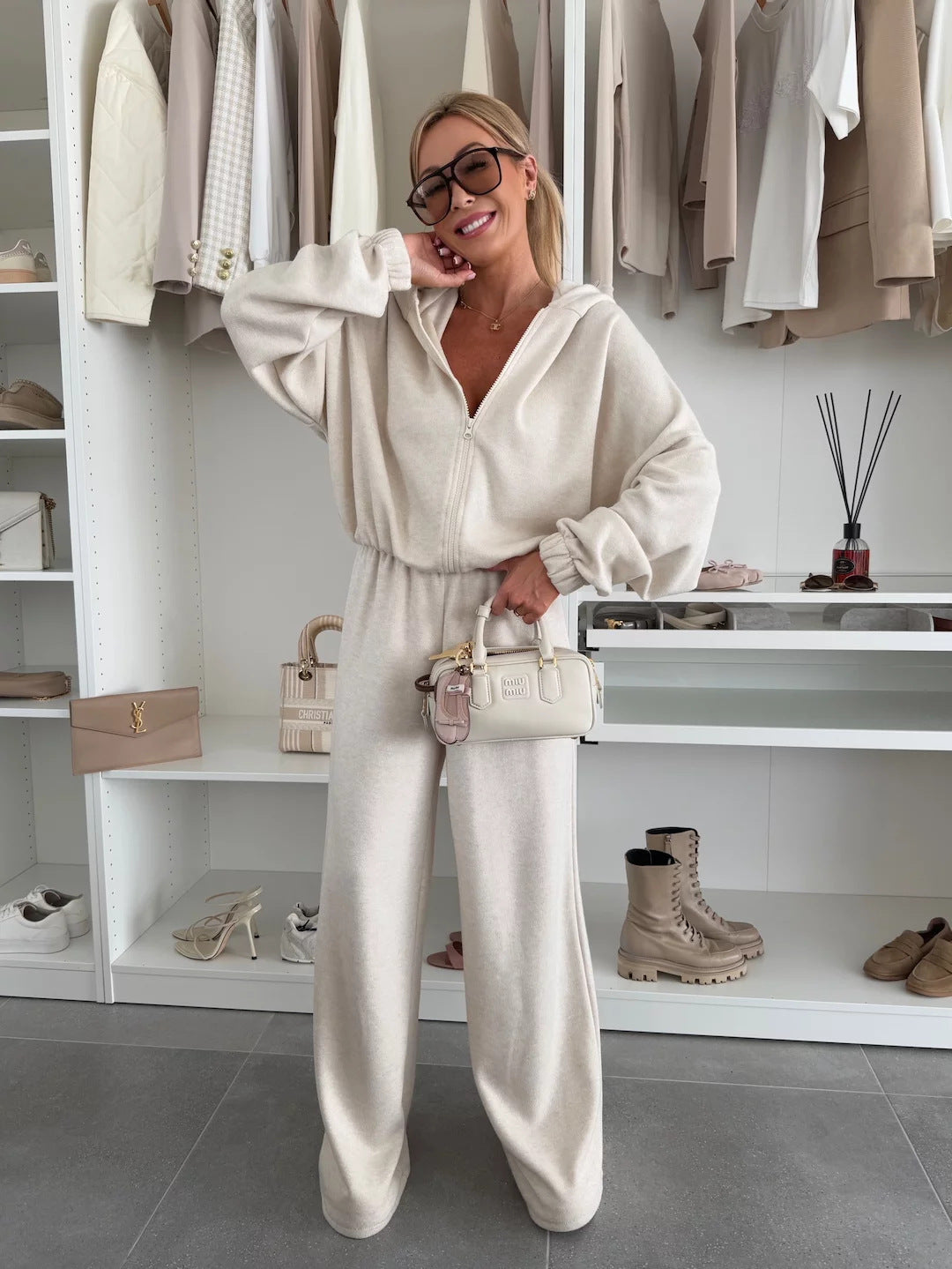 Ensemble pantalon élastique