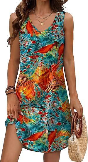 Robe fleurie coupe ample