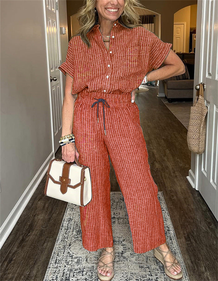 Striped Suit Set
