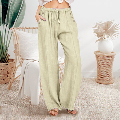 Pantalon ample à boutons