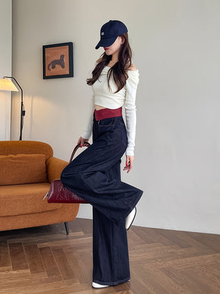 Women's High Waist Wide-Leg Pants - Shé Hauté