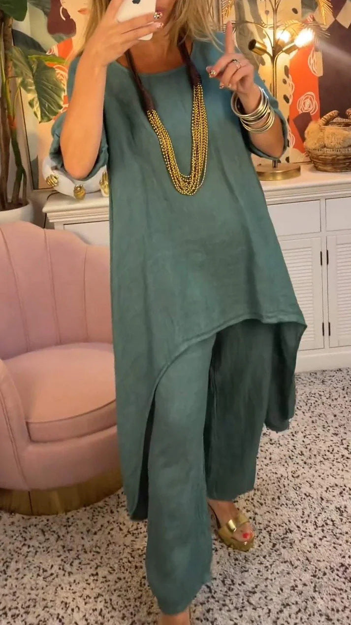 Irregular Crop Suit