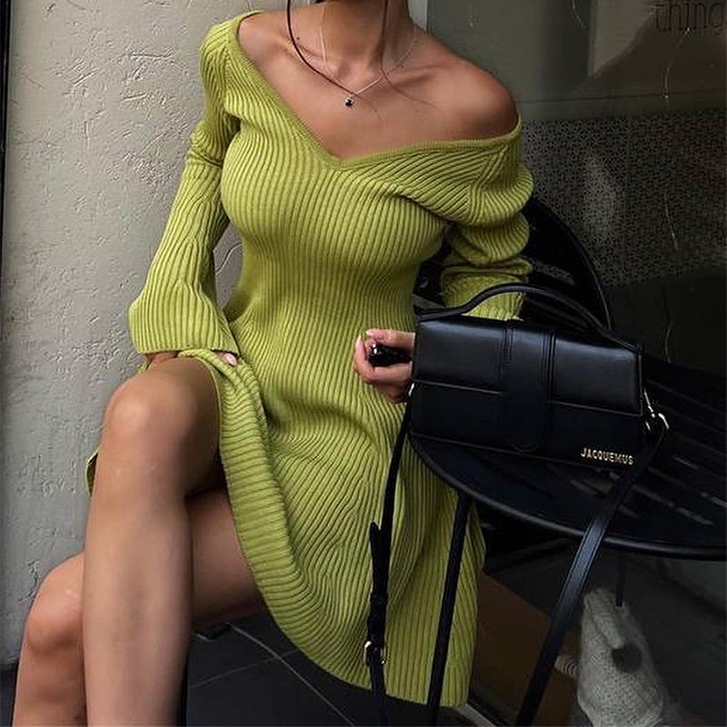 Robe à volants coupe ajustée