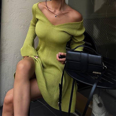 Robe à volants coupe ajustée