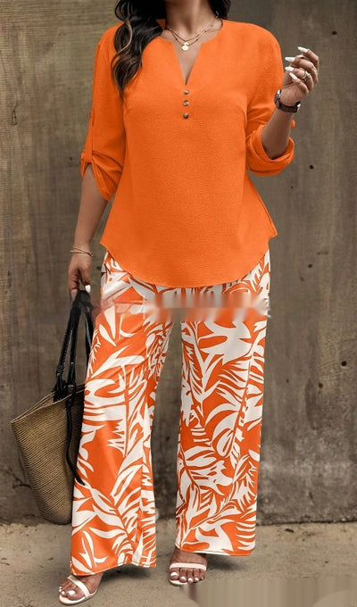 Plant Print Suit