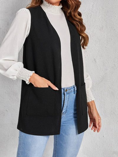 Nouveau cardigan en tricot sans manches