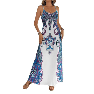 Printed V-Neck Jumpsuit