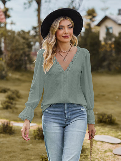Casual Lace Stitch Tee
