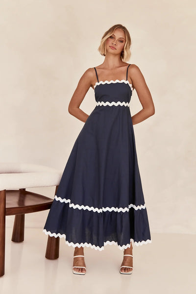 Solid Color Beach Maxi Dress