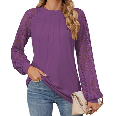 Round Neck Lace T-Shirt