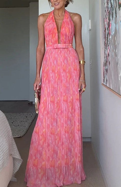 Deep V Party Dress