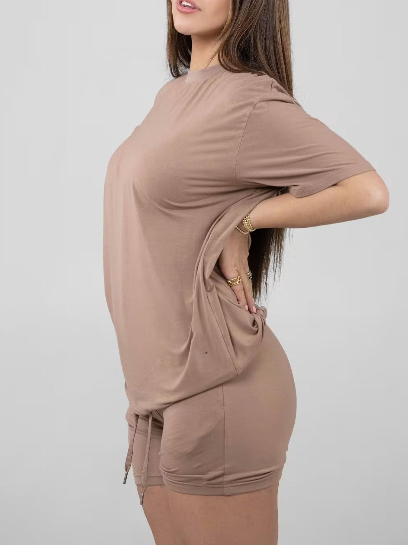 Plus Size Short Sleeve Set