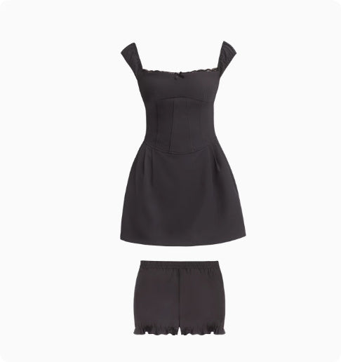 Robe slim à pois