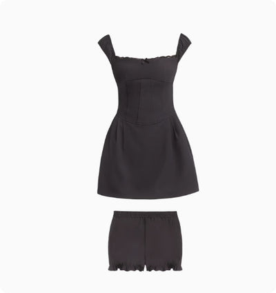 Robe slim à pois