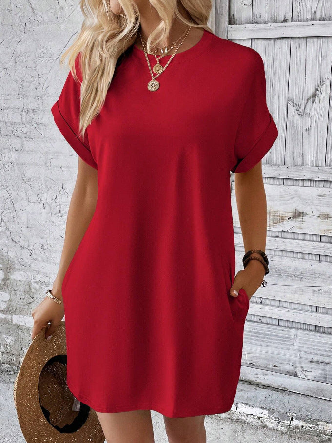 Solid Color Summer Dress