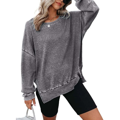 Women's Waffle Knit Sweatshirt