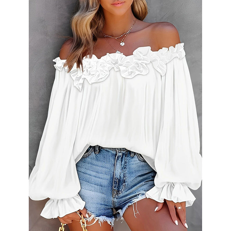 Ruffle Off Shoulder Top