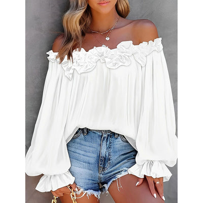 Ruffle Off Shoulder Top