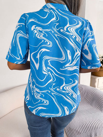 Women's Tie-Dye Lapel Shirt