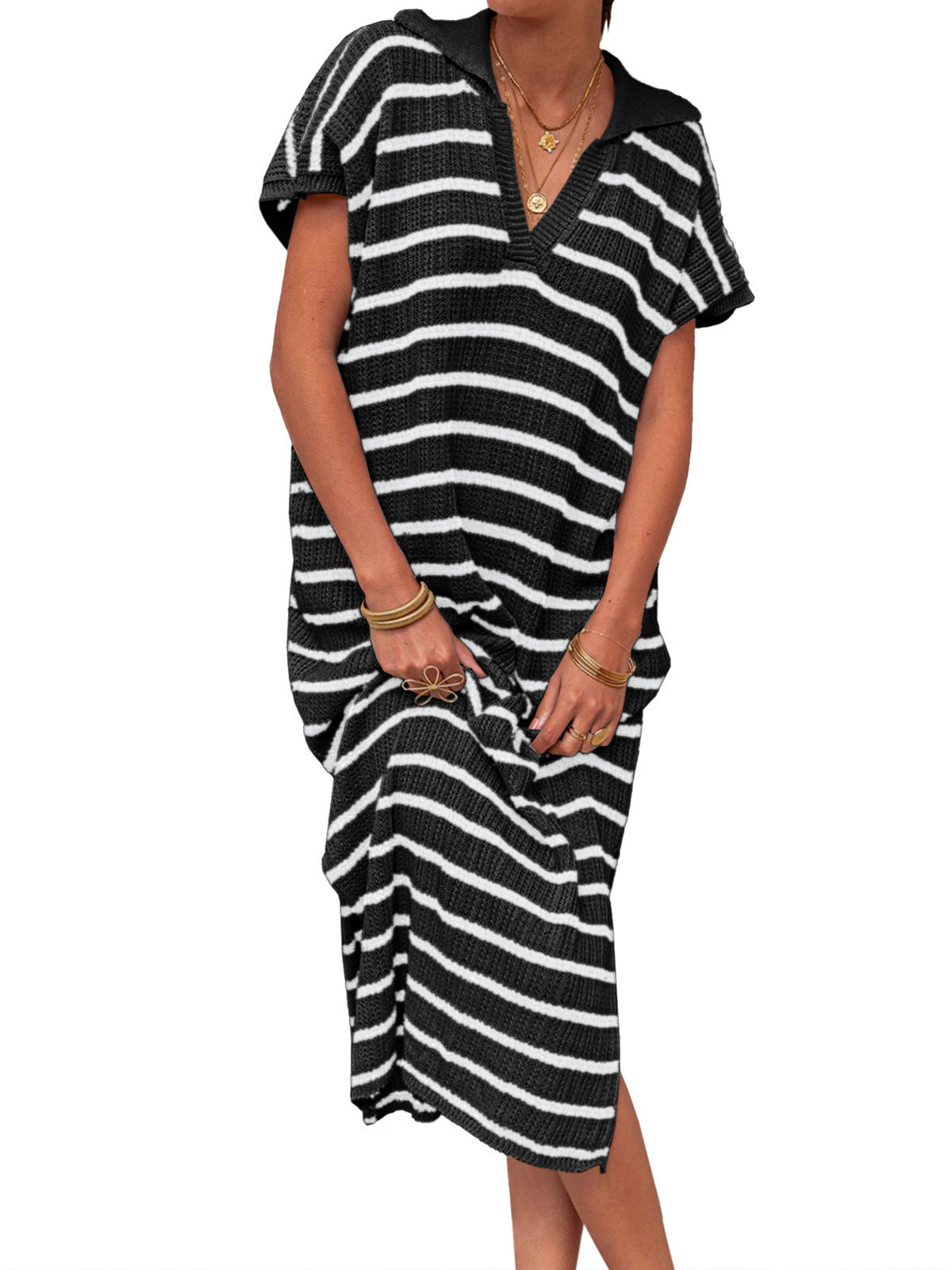 Robe pull fendue
