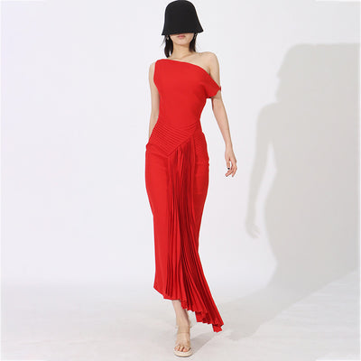 Robe plissée élégante