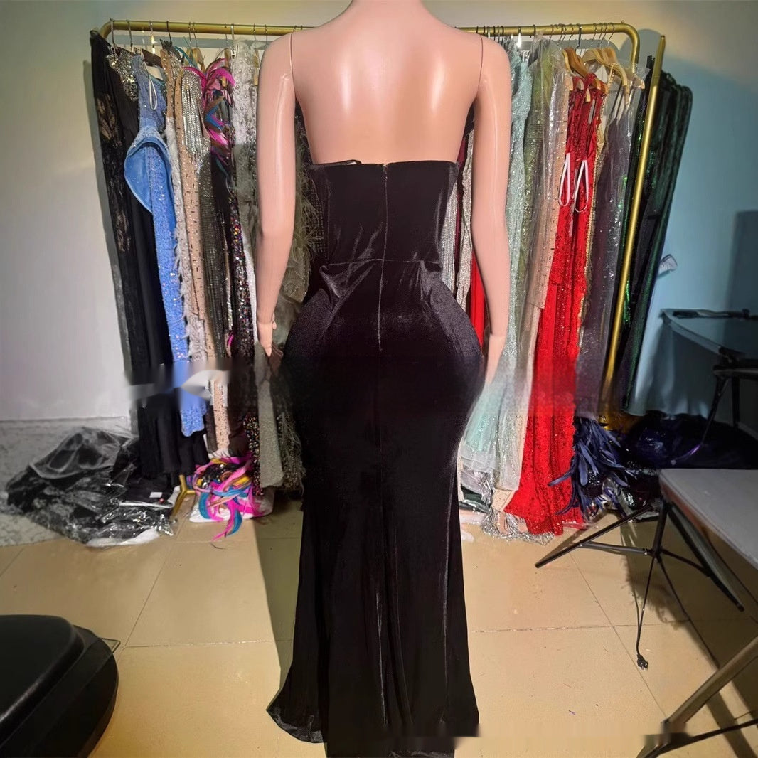 Slimming Sequin Long Dress - Shé Hauté