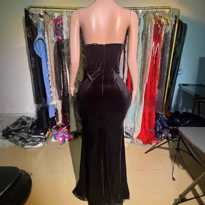 Slimming Sequin Long Dress - Shé Hauté