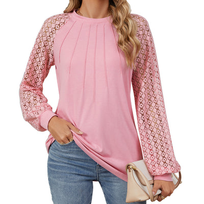 Round Neck Lace T-Shirt