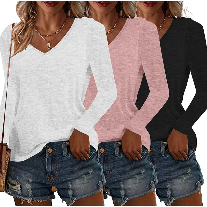 Long Sleeve Basic Tops – Women