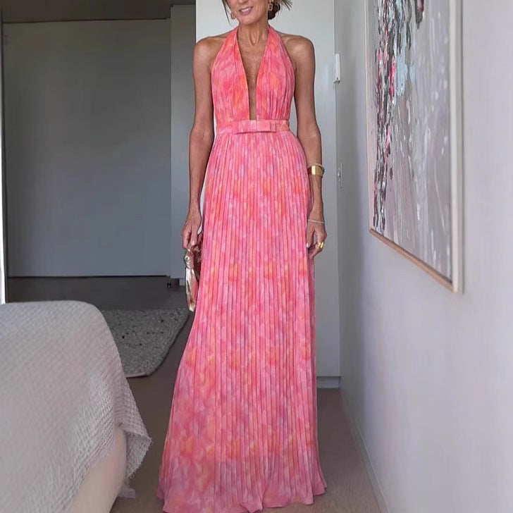 Deep V Party Dress