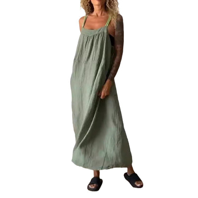 Linen Blend Dress