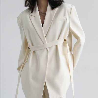 Draped Flutter Blazer