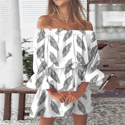 Robe imprimée plissée 