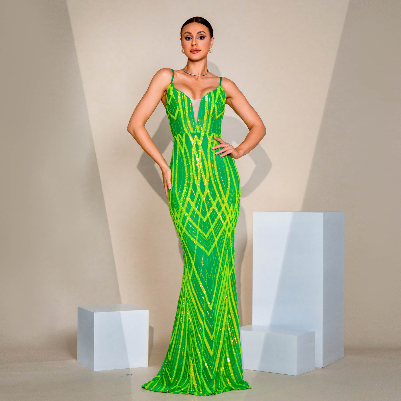 Women's Sequin Evening Dress - Shé Hauté