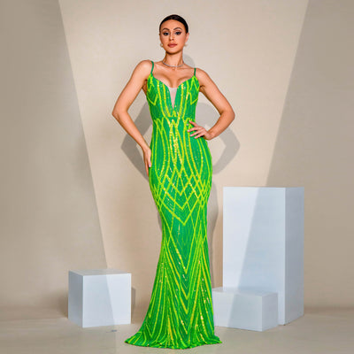 Women's Sequin Evening Dress - Shé Hauté