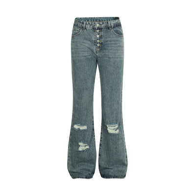 Jean bootcut déchiré