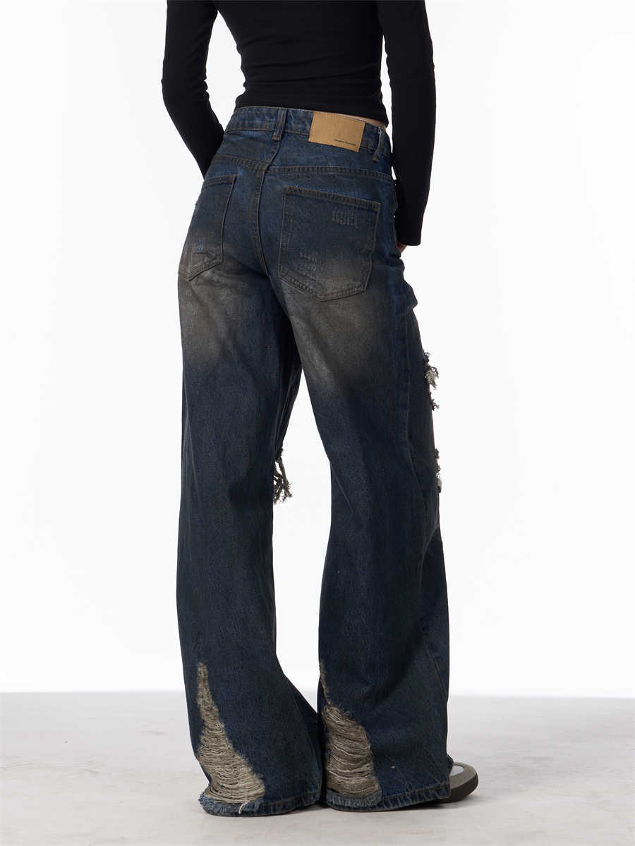 Denim camouflage déchiré