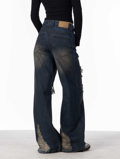 Denim camouflage déchiré
