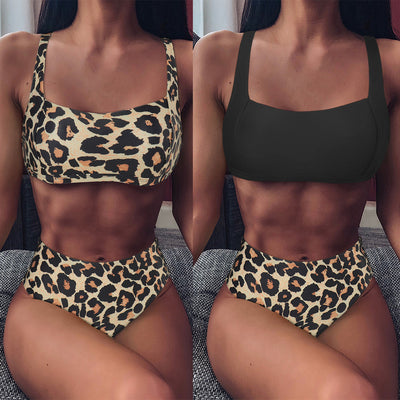 Push Up Bikini Set – Leopard Print - Shé Hauté