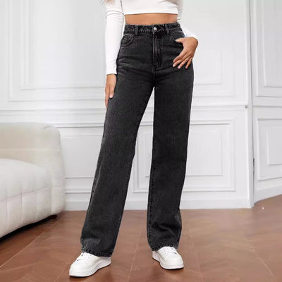 Mid Rise Straight Jeans – Women’s Fashion - Shé Hauté