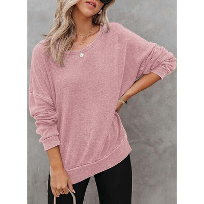 Women's Waffle Knit Sweatshirt