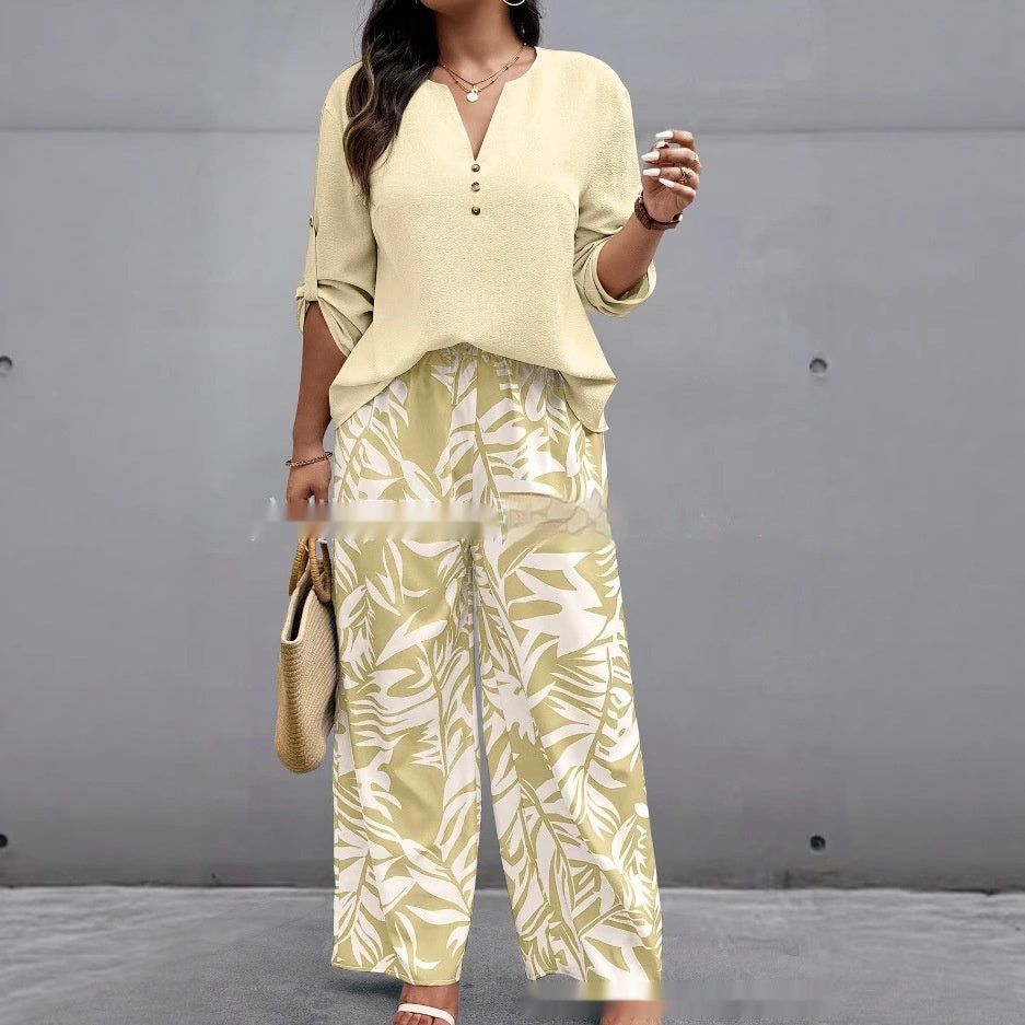 Plant Print Suit