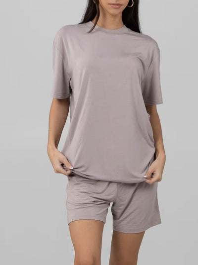 Plus Size Short Sleeve Set