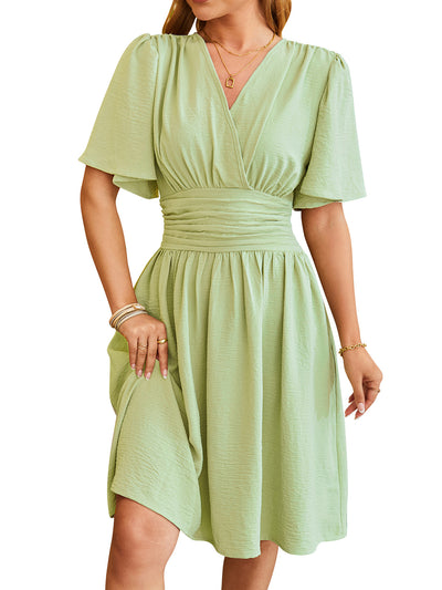 Robe d'été à manches courtes