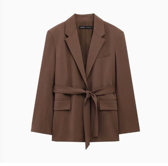 Belted Blazer Suit