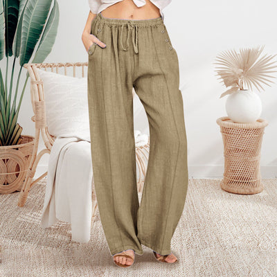 Pantalon ample à boutons
