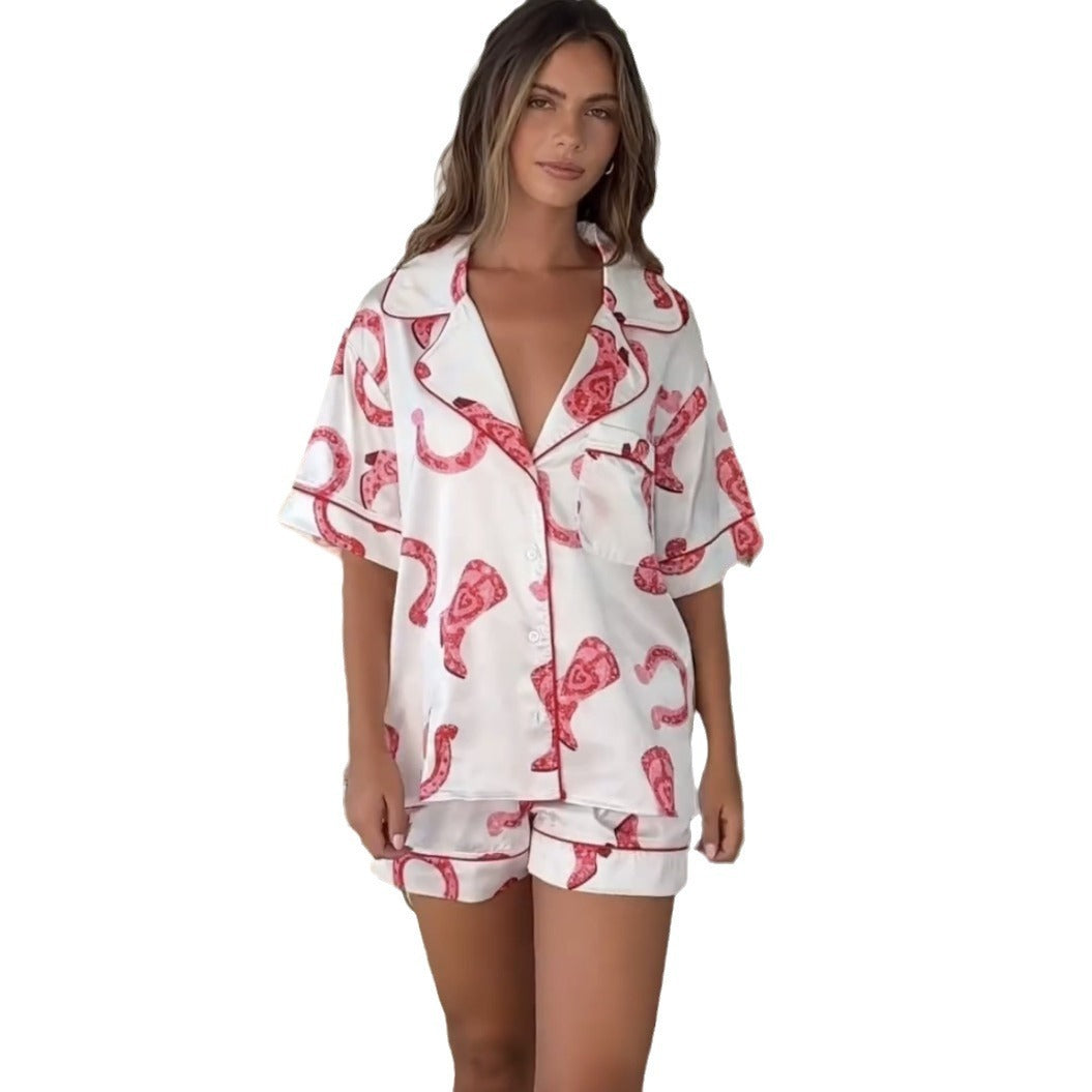 Ensemble 2 pièces en satin