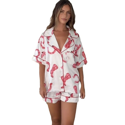 Ensemble 2 pièces en satin
