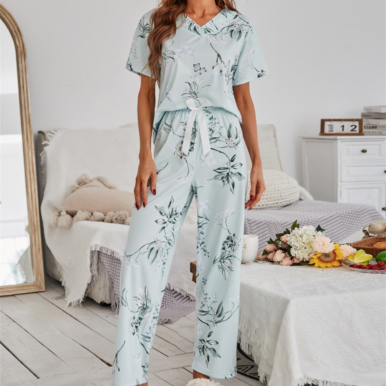 Ensemble pyjama fleuri