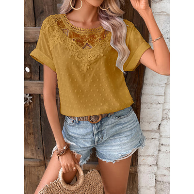 Women's Lace Floral Top